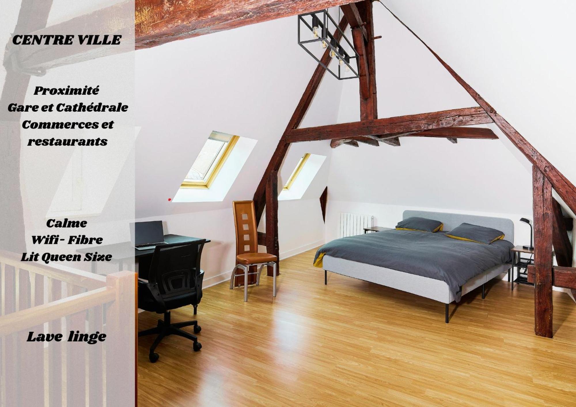 Marceau - Duplex, Centre Ville, Vue Cathedrale Appartement